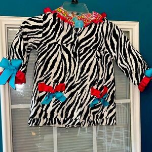 Mud Pie Zebra Raincoat Size 12/18M